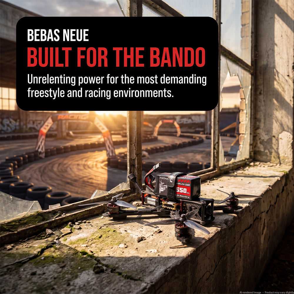 PCEONAMP 6S LiPo 1550mAh battery 160C, built for bando freestyle and urban racing