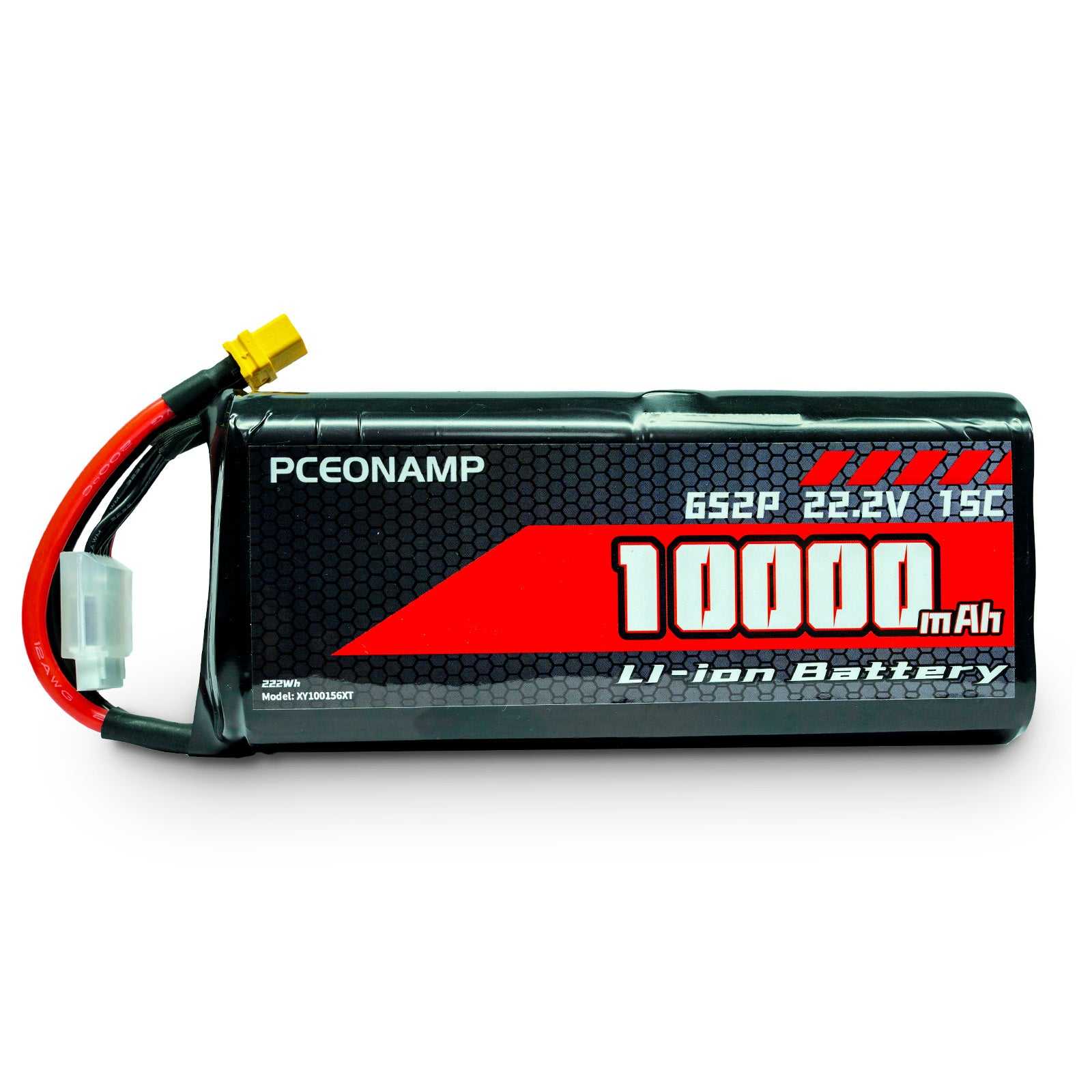 PCEONAMP 22.2V 10000mAh 6S Li-ion battery for industrial drone, 15C, XT60 plug