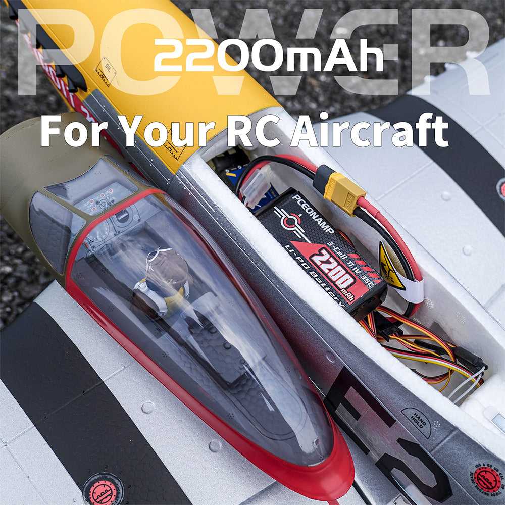 	PCEONAMP 11.1V 2200mAh 3S LiPo battery 35C for RC aircraft, 350 heli, 1.0m-1.5m fixed-wing